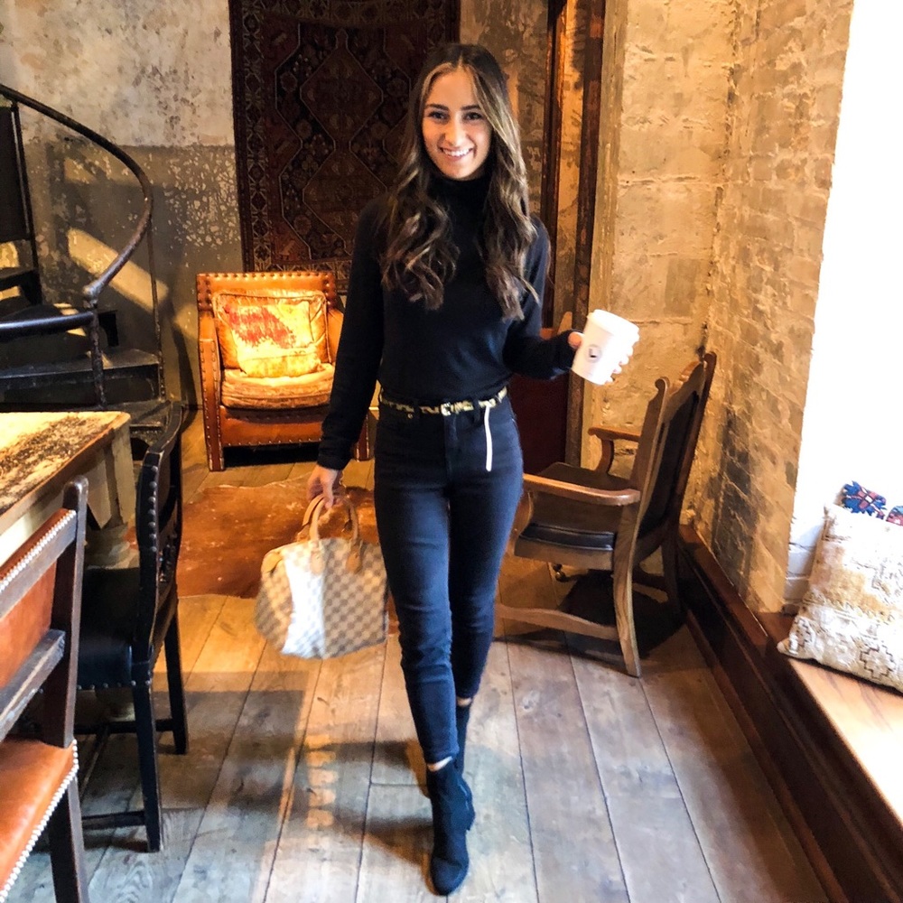 Topshop black skinny jeans